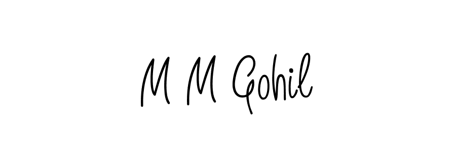 Make a beautiful signature design for name M M Gohil. Use this online signature maker to create a handwritten signature for free. M M Gohil signature style 5 images and pictures png