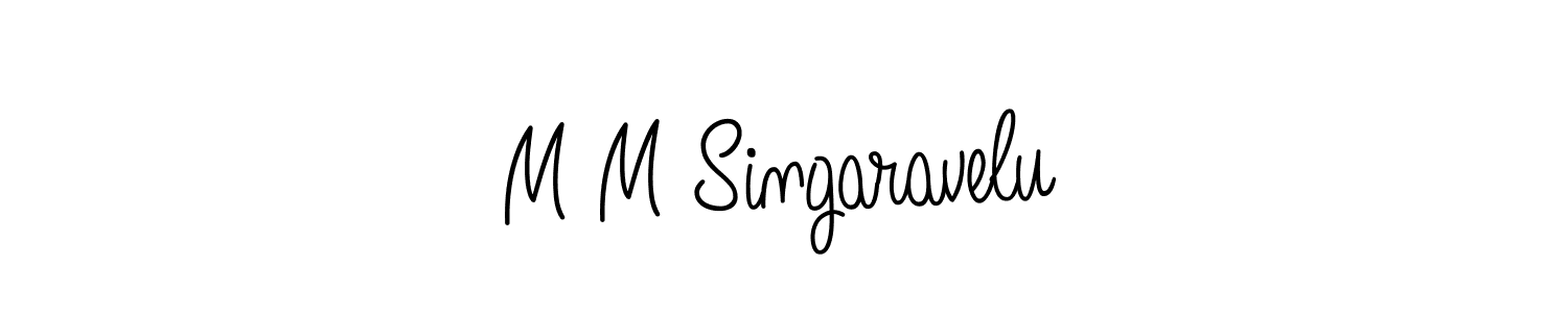 Angelique-Rose-font-FFP is a professional signature style that is perfect for those who want to add a touch of class to their signature. It is also a great choice for those who want to make their signature more unique. Get M M Singaravelu name to fancy signature for free. M M Singaravelu signature style 5 images and pictures png