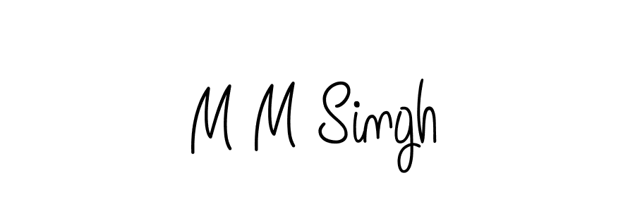 Use a signature maker to create a handwritten signature online. With this signature software, you can design (Angelique-Rose-font-FFP) your own signature for name M M Singh. M M Singh signature style 5 images and pictures png