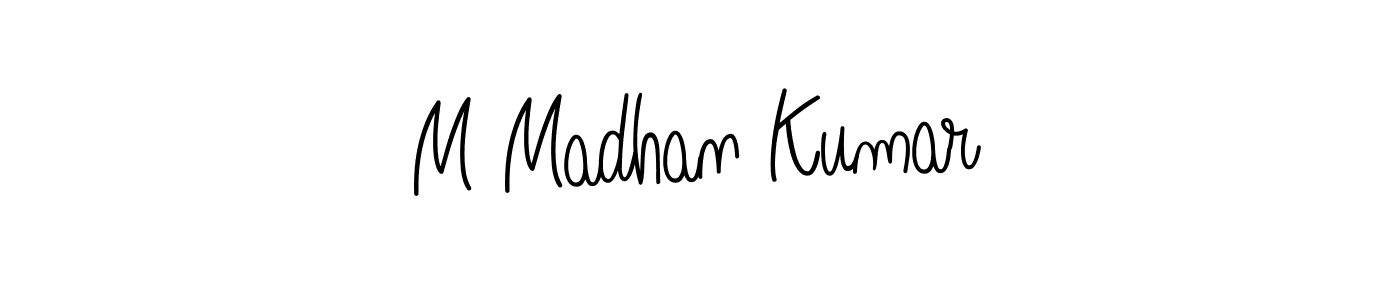 Also You can easily find your signature by using the search form. We will create M Madhan Kumar name handwritten signature images for you free of cost using Angelique-Rose-font-FFP sign style. M Madhan Kumar signature style 5 images and pictures png