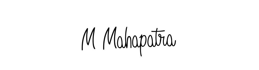 How to make M Mahapatra name signature. Use Angelique-Rose-font-FFP style for creating short signs online. This is the latest handwritten sign. M Mahapatra signature style 5 images and pictures png