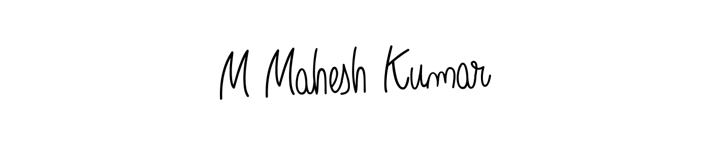 How to make M Mahesh Kumar signature? Angelique-Rose-font-FFP is a professional autograph style. Create handwritten signature for M Mahesh Kumar name. M Mahesh Kumar signature style 5 images and pictures png