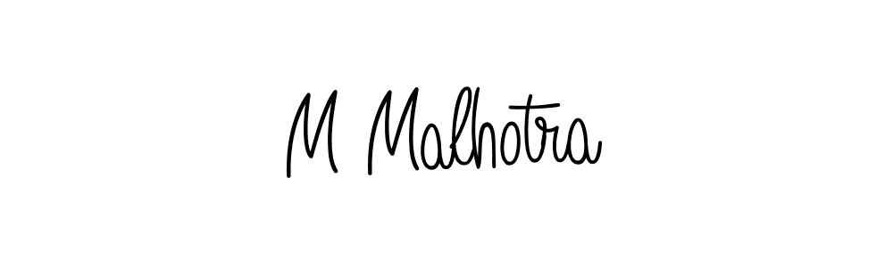 Make a beautiful signature design for name M Malhotra. Use this online signature maker to create a handwritten signature for free. M Malhotra signature style 5 images and pictures png