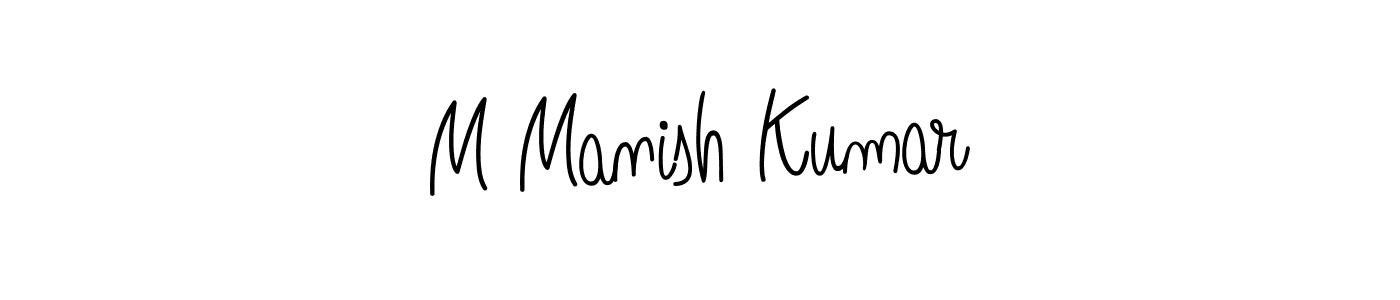 Make a short M Manish Kumar signature style. Manage your documents anywhere anytime using Angelique-Rose-font-FFP. Create and add eSignatures, submit forms, share and send files easily. M Manish Kumar signature style 5 images and pictures png