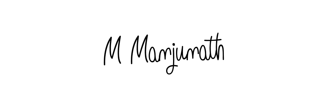 How to make M Manjunath signature? Angelique-Rose-font-FFP is a professional autograph style. Create handwritten signature for M Manjunath name. M Manjunath signature style 5 images and pictures png