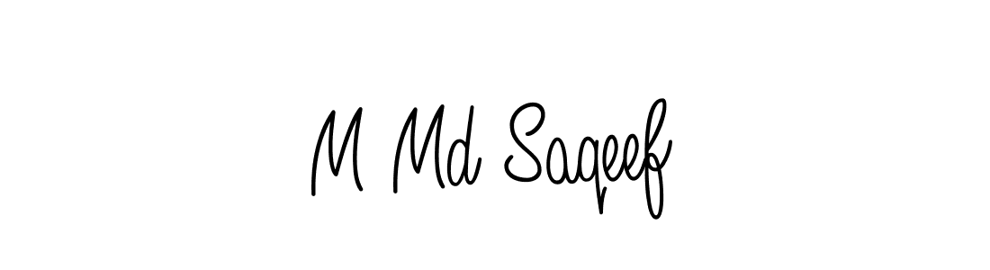 Also we have M Md Saqeef name is the best signature style. Create professional handwritten signature collection using Angelique-Rose-font-FFP autograph style. M Md Saqeef signature style 5 images and pictures png