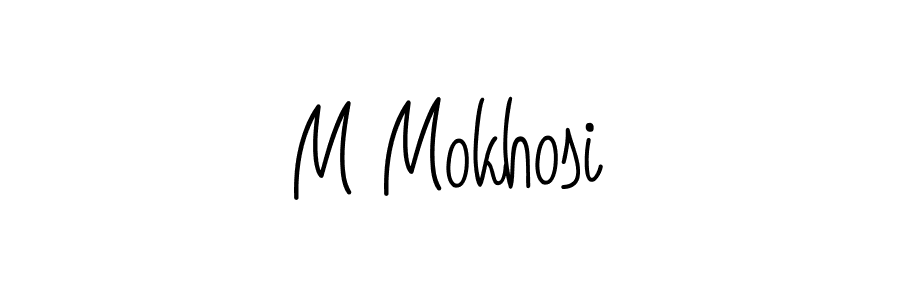 How to Draw M Mokhosi signature style? Angelique-Rose-font-FFP is a latest design signature styles for name M Mokhosi. M Mokhosi signature style 5 images and pictures png