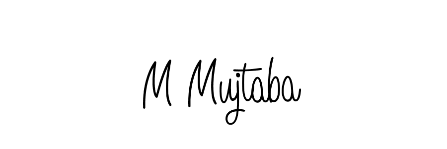 Create a beautiful signature design for name M Mujtaba. With this signature (Angelique-Rose-font-FFP) fonts, you can make a handwritten signature for free. M Mujtaba signature style 5 images and pictures png