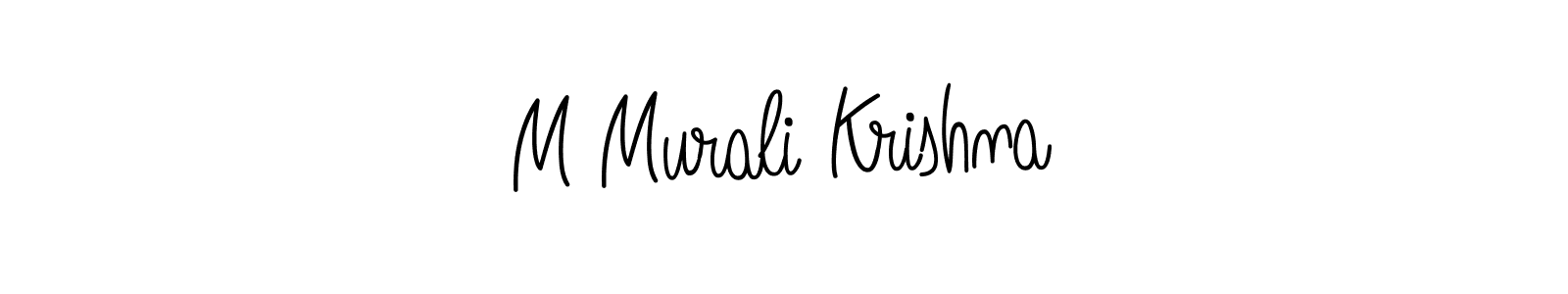 How to make M Murali Krishna signature? Angelique-Rose-font-FFP is a professional autograph style. Create handwritten signature for M Murali Krishna name. M Murali Krishna signature style 5 images and pictures png