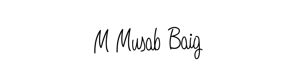 This is the best signature style for the M Musab Baig name. Also you like these signature font (Angelique-Rose-font-FFP). Mix name signature. M Musab Baig signature style 5 images and pictures png
