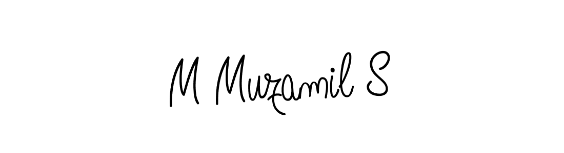 Once you've used our free online signature maker to create your best signature Angelique-Rose-font-FFP style, it's time to enjoy all of the benefits that M Muzamil S name signing documents. M Muzamil S signature style 5 images and pictures png