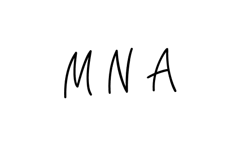 Use a signature maker to create a handwritten signature online. With this signature software, you can design (Angelique-Rose-font-FFP) your own signature for name M N A. M N A signature style 5 images and pictures png