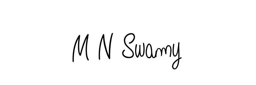 How to make M N Swamy signature? Angelique-Rose-font-FFP is a professional autograph style. Create handwritten signature for M N Swamy name. M N Swamy signature style 5 images and pictures png