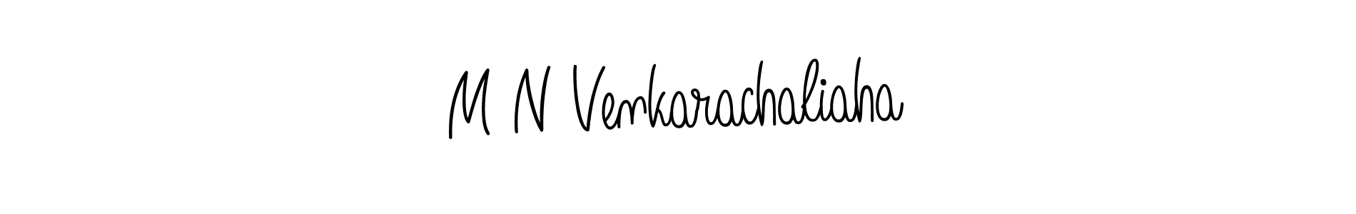 M N Venkarachaliaha stylish signature style. Best Handwritten Sign (Angelique-Rose-font-FFP) for my name. Handwritten Signature Collection Ideas for my name M N Venkarachaliaha. M N Venkarachaliaha signature style 5 images and pictures png