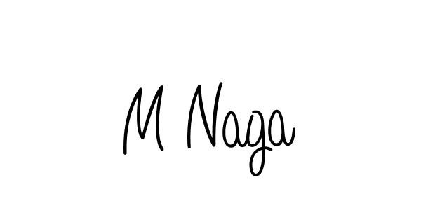 How to make M Naga signature? Angelique-Rose-font-FFP is a professional autograph style. Create handwritten signature for M Naga name. M Naga signature style 5 images and pictures png