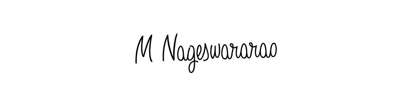 Make a beautiful signature design for name M Nageswararao. With this signature (Angelique-Rose-font-FFP) style, you can create a handwritten signature for free. M Nageswararao signature style 5 images and pictures png