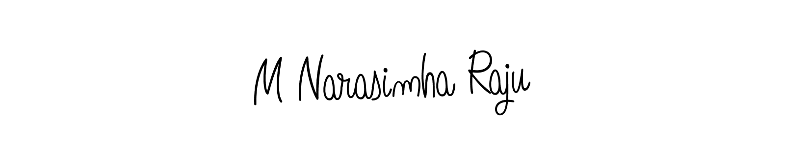 M Narasimha Raju stylish signature style. Best Handwritten Sign (Angelique-Rose-font-FFP) for my name. Handwritten Signature Collection Ideas for my name M Narasimha Raju. M Narasimha Raju signature style 5 images and pictures png