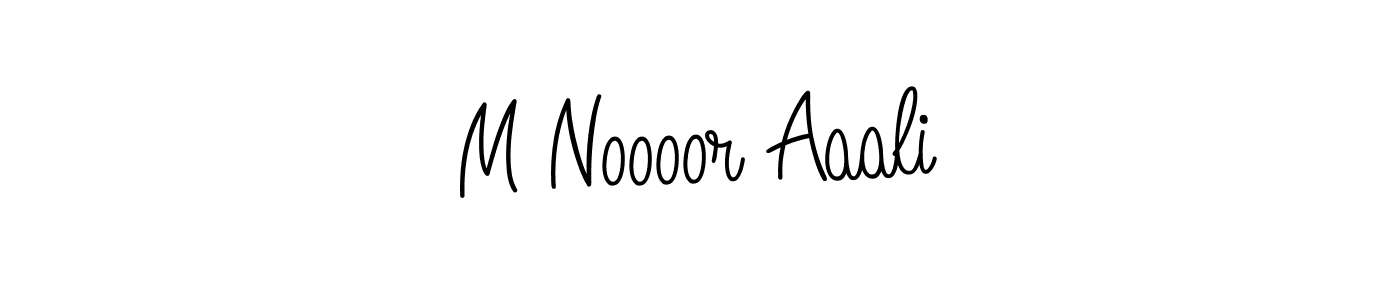 Create a beautiful signature design for name M Noooor Aaali. With this signature (Angelique-Rose-font-FFP) fonts, you can make a handwritten signature for free. M Noooor Aaali signature style 5 images and pictures png