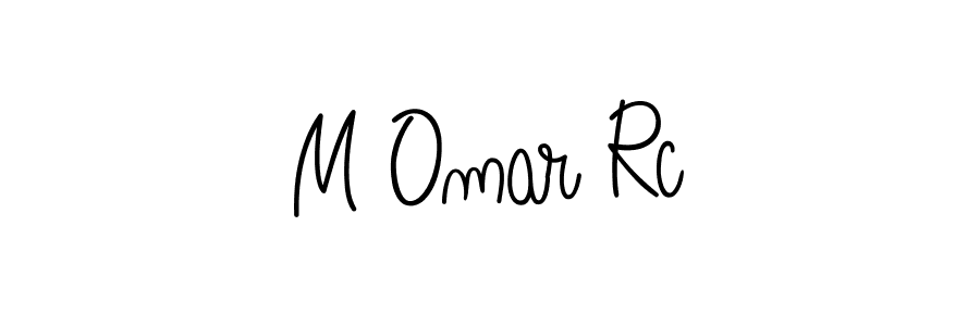 You should practise on your own different ways (Angelique-Rose-font-FFP) to write your name (M Omar Rc) in signature. don't let someone else do it for you. M Omar Rc signature style 5 images and pictures png