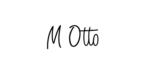 The best way (Angelique-Rose-font-FFP) to make a short signature is to pick only two or three words in your name. The name M Otto include a total of six letters. For converting this name. M Otto signature style 5 images and pictures png