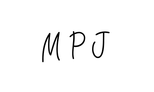 Also we have M P J name is the best signature style. Create professional handwritten signature collection using Angelique-Rose-font-FFP autograph style. M P J signature style 5 images and pictures png