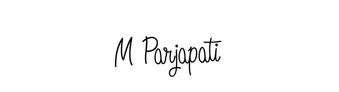 You should practise on your own different ways (Angelique-Rose-font-FFP) to write your name (M Parjapati) in signature. don't let someone else do it for you. M Parjapati signature style 5 images and pictures png