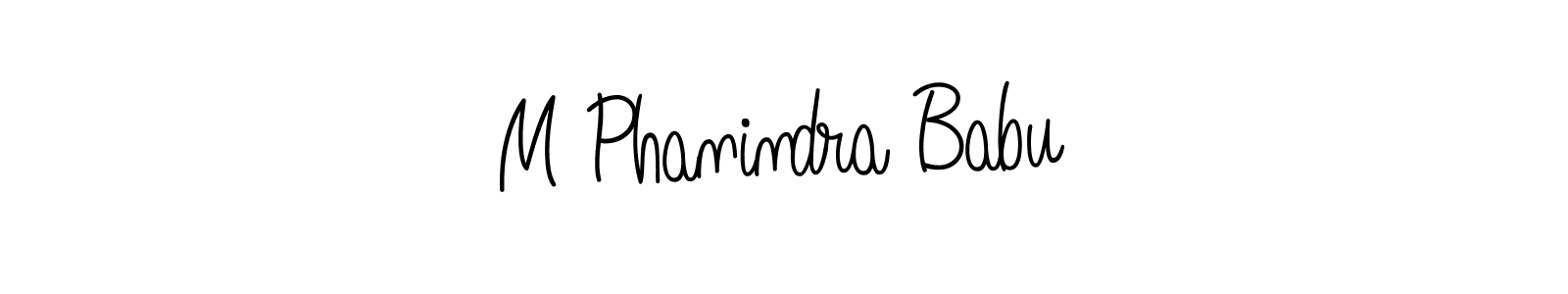 Make a short M Phanindra Babu signature style. Manage your documents anywhere anytime using Angelique-Rose-font-FFP. Create and add eSignatures, submit forms, share and send files easily. M Phanindra Babu signature style 5 images and pictures png