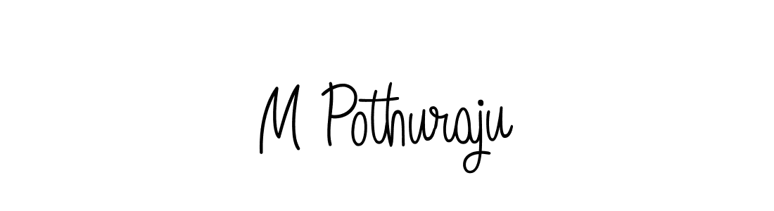 How to make M Pothuraju signature? Angelique-Rose-font-FFP is a professional autograph style. Create handwritten signature for M Pothuraju name. M Pothuraju signature style 5 images and pictures png