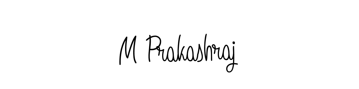 Design your own signature with our free online signature maker. With this signature software, you can create a handwritten (Angelique-Rose-font-FFP) signature for name M Prakashraj. M Prakashraj signature style 5 images and pictures png