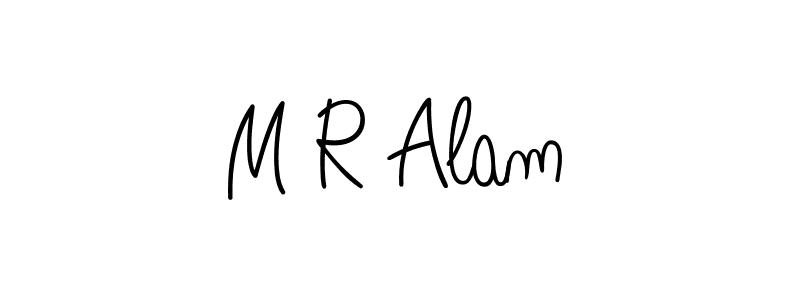 Create a beautiful signature design for name M R Alam. With this signature (Angelique-Rose-font-FFP) fonts, you can make a handwritten signature for free. M R Alam signature style 5 images and pictures png