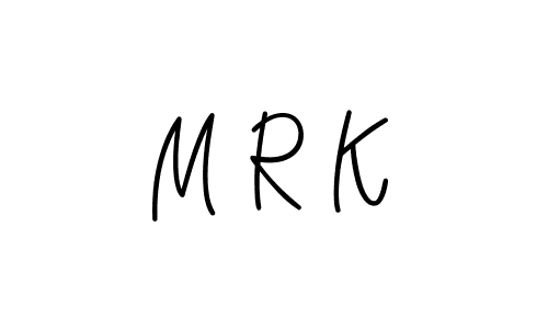 M R K stylish signature style. Best Handwritten Sign (Angelique-Rose-font-FFP) for my name. Handwritten Signature Collection Ideas for my name M R K. M R K signature style 5 images and pictures png