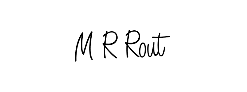 How to make M R Rout signature? Angelique-Rose-font-FFP is a professional autograph style. Create handwritten signature for M R Rout name. M R Rout signature style 5 images and pictures png