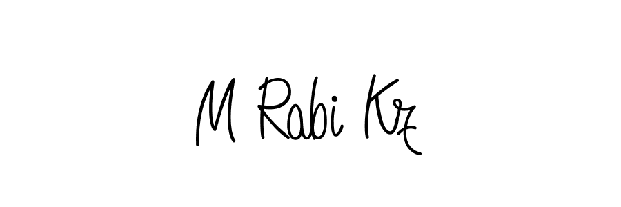 Also You can easily find your signature by using the search form. We will create M Rabi Kz name handwritten signature images for you free of cost using Angelique-Rose-font-FFP sign style. M Rabi Kz signature style 5 images and pictures png