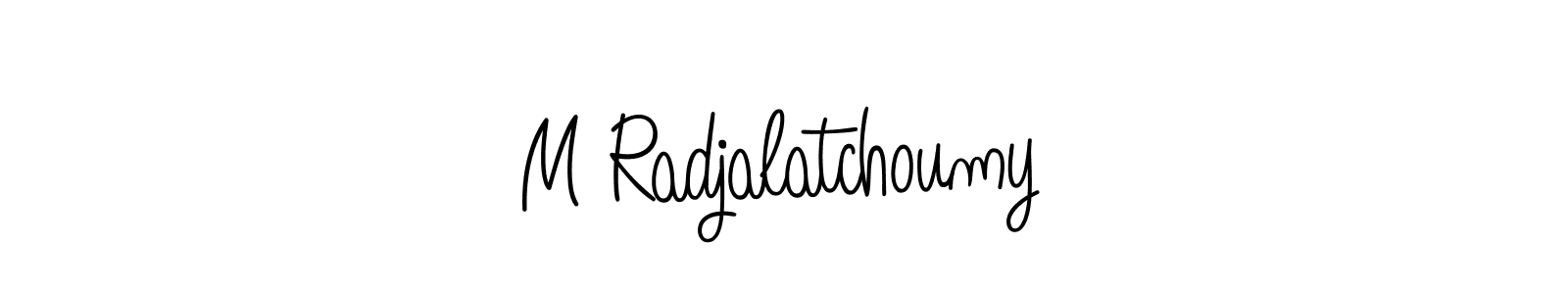 How to Draw M Radjalatchoumy signature style? Angelique-Rose-font-FFP is a latest design signature styles for name M Radjalatchoumy. M Radjalatchoumy signature style 5 images and pictures png