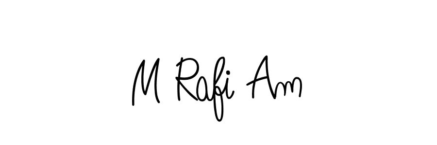 Create a beautiful signature design for name M Rafi Am. With this signature (Angelique-Rose-font-FFP) fonts, you can make a handwritten signature for free. M Rafi Am signature style 5 images and pictures png