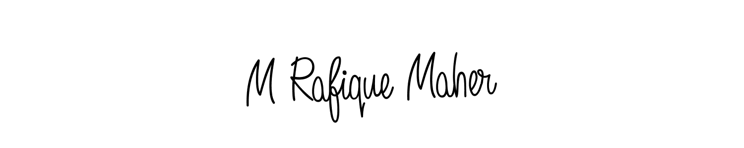 Angelique-Rose-font-FFP is a professional signature style that is perfect for those who want to add a touch of class to their signature. It is also a great choice for those who want to make their signature more unique. Get M Rafique Maher name to fancy signature for free. M Rafique Maher signature style 5 images and pictures png
