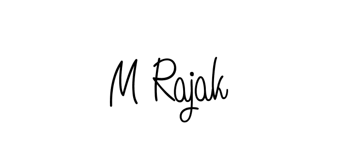 Best and Professional Signature Style for M Rajak. Angelique-Rose-font-FFP Best Signature Style Collection. M Rajak signature style 5 images and pictures png