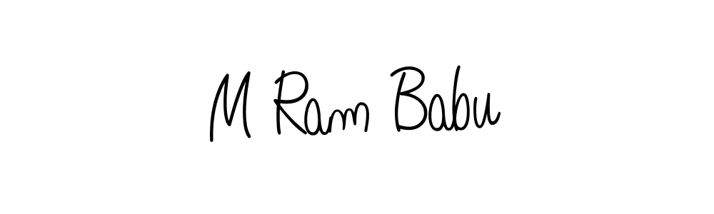 Make a beautiful signature design for name M Ram Babu. Use this online signature maker to create a handwritten signature for free. M Ram Babu signature style 5 images and pictures png