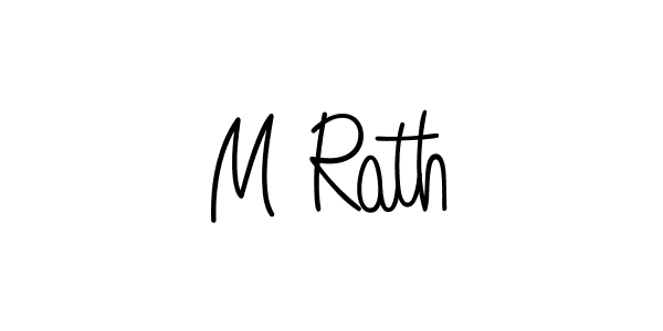 M Rath stylish signature style. Best Handwritten Sign (Angelique-Rose-font-FFP) for my name. Handwritten Signature Collection Ideas for my name M Rath. M Rath signature style 5 images and pictures png