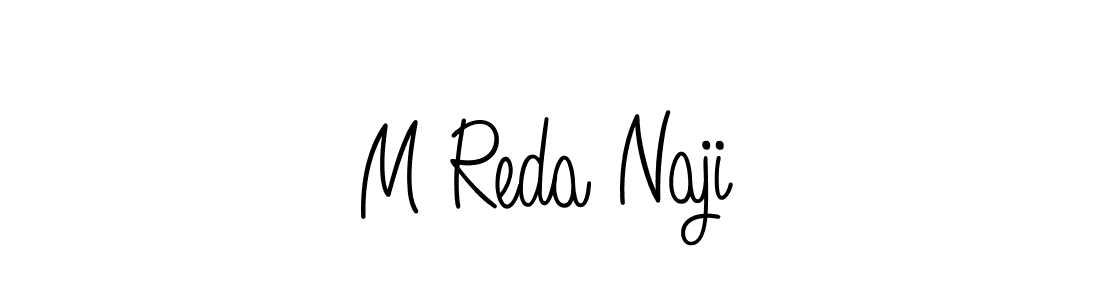 if you are searching for the best signature style for your name M Reda Naji. so please give up your signature search. here we have designed multiple signature styles  using Angelique-Rose-font-FFP. M Reda Naji signature style 5 images and pictures png