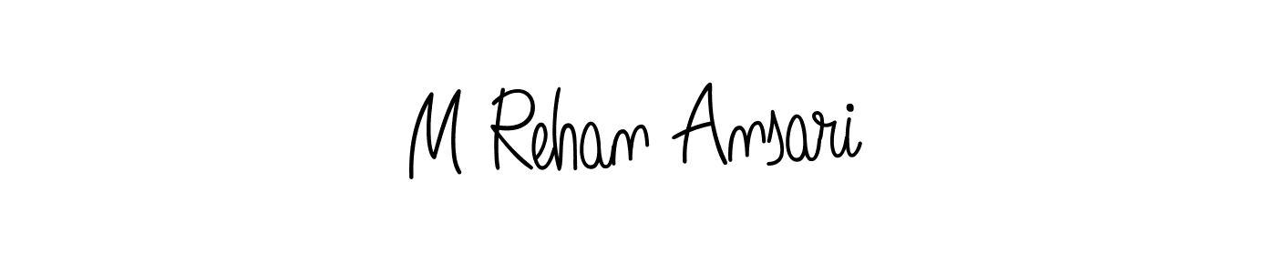 if you are searching for the best signature style for your name M Rehan Ansari. so please give up your signature search. here we have designed multiple signature styles  using Angelique-Rose-font-FFP. M Rehan Ansari signature style 5 images and pictures png