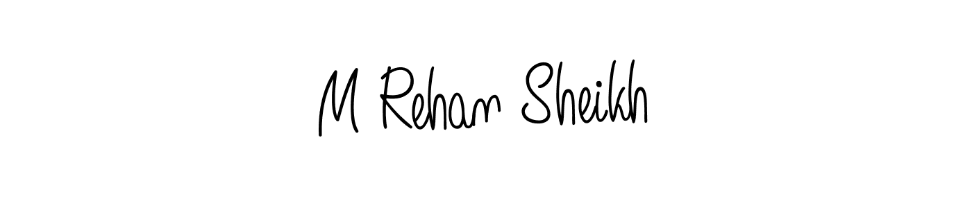 if you are searching for the best signature style for your name M Rehan Sheikh. so please give up your signature search. here we have designed multiple signature styles  using Angelique-Rose-font-FFP. M Rehan Sheikh signature style 5 images and pictures png