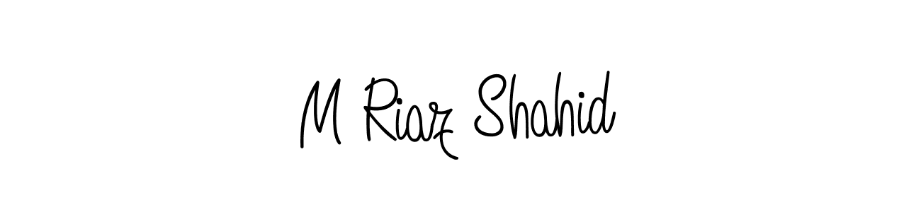 Check out images of Autograph of M Riaz Shahid name. Actor M Riaz Shahid Signature Style. Angelique-Rose-font-FFP is a professional sign style online. M Riaz Shahid signature style 5 images and pictures png