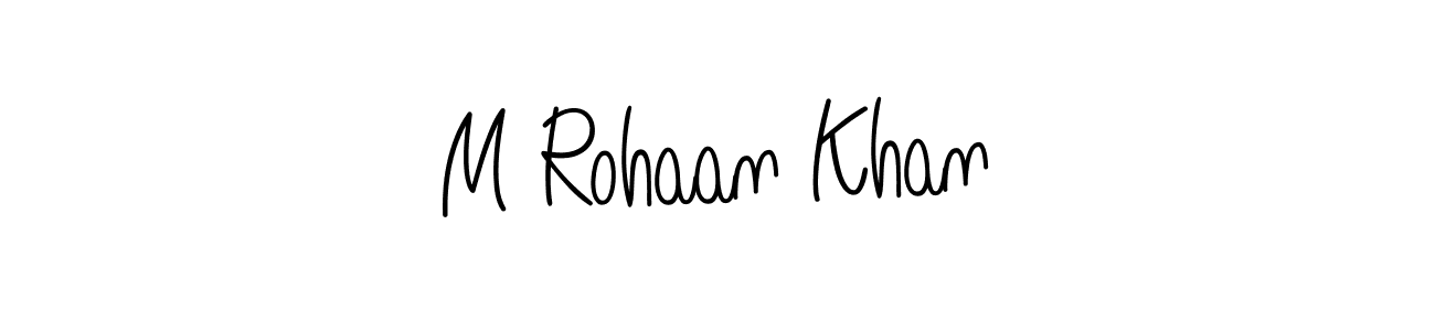 Similarly Angelique-Rose-font-FFP is the best handwritten signature design. Signature creator online .You can use it as an online autograph creator for name M Rohaan Khan. M Rohaan Khan signature style 5 images and pictures png