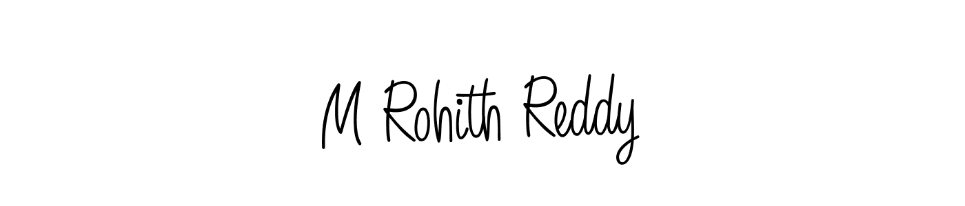 Also we have M Rohith Reddy name is the best signature style. Create professional handwritten signature collection using Angelique-Rose-font-FFP autograph style. M Rohith Reddy signature style 5 images and pictures png