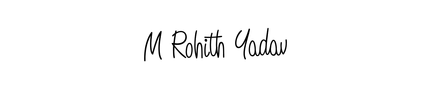 M Rohith Yadav stylish signature style. Best Handwritten Sign (Angelique-Rose-font-FFP) for my name. Handwritten Signature Collection Ideas for my name M Rohith Yadav. M Rohith Yadav signature style 5 images and pictures png