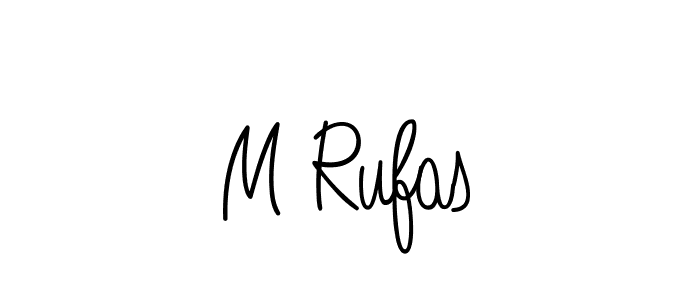 Design your own signature with our free online signature maker. With this signature software, you can create a handwritten (Angelique-Rose-font-FFP) signature for name M Rufas. M Rufas signature style 5 images and pictures png