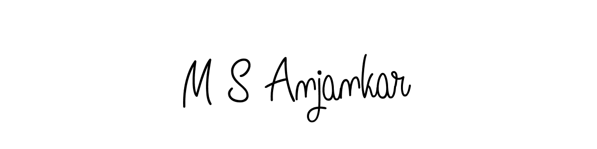 Also we have M S Anjankar name is the best signature style. Create professional handwritten signature collection using Angelique-Rose-font-FFP autograph style. M S Anjankar signature style 5 images and pictures png