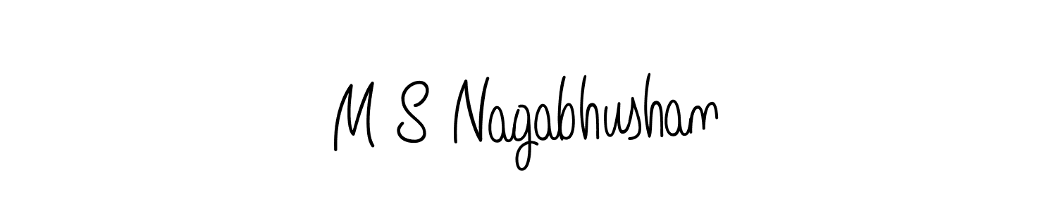 Design your own signature with our free online signature maker. With this signature software, you can create a handwritten (Angelique-Rose-font-FFP) signature for name M S Nagabhushan. M S Nagabhushan signature style 5 images and pictures png