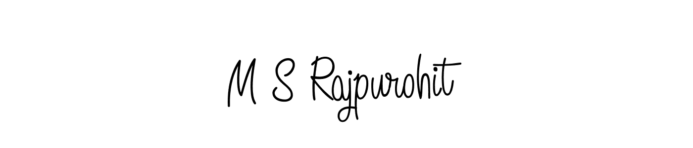 How to Draw M S Rajpurohit signature style? Angelique-Rose-font-FFP is a latest design signature styles for name M S Rajpurohit. M S Rajpurohit signature style 5 images and pictures png